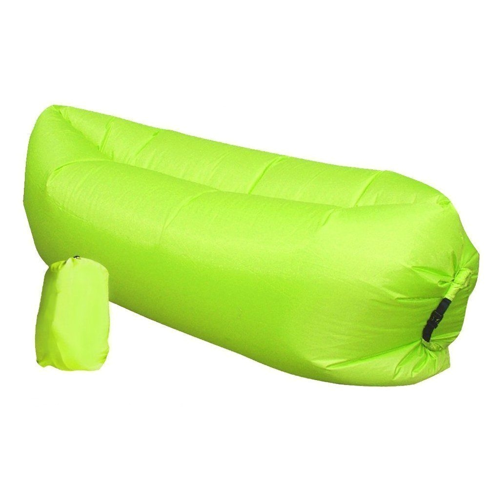 leofan convenient nylon fabric outdoor inflatable beach lounger air bag beach couch lazy sofa sleeping bag to view further for this item visi