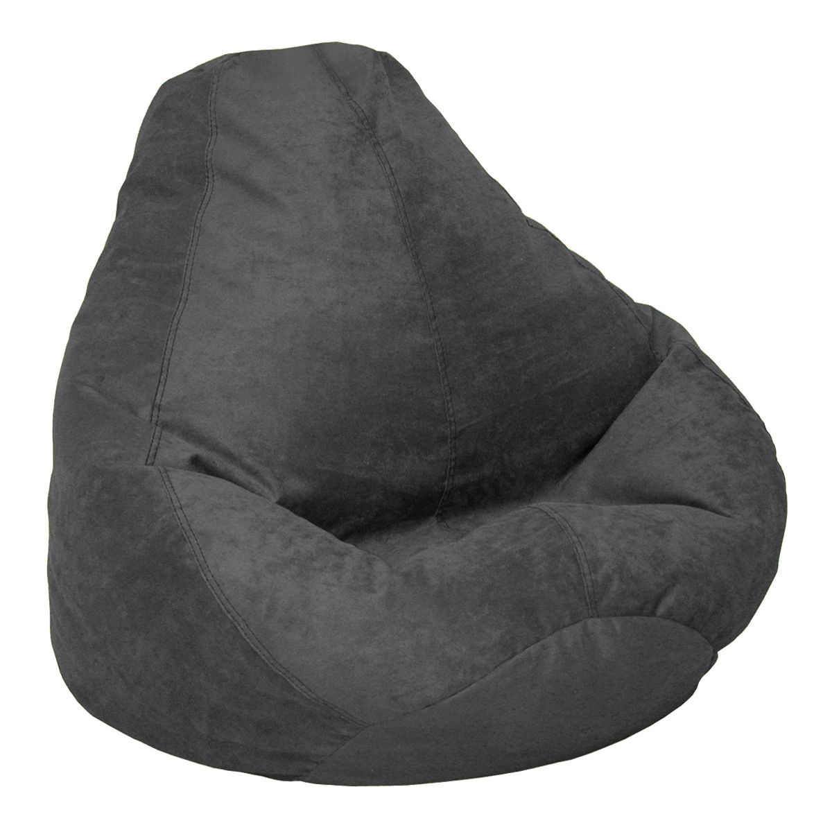 Beanbag Chairs for Kids soft Suede Extra Large Bean Bag Onyx Onyx Beige Size Jumbo