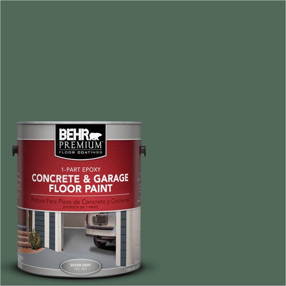 behr premium 1 gal pfc 40 green 1 part epoxy concrete and