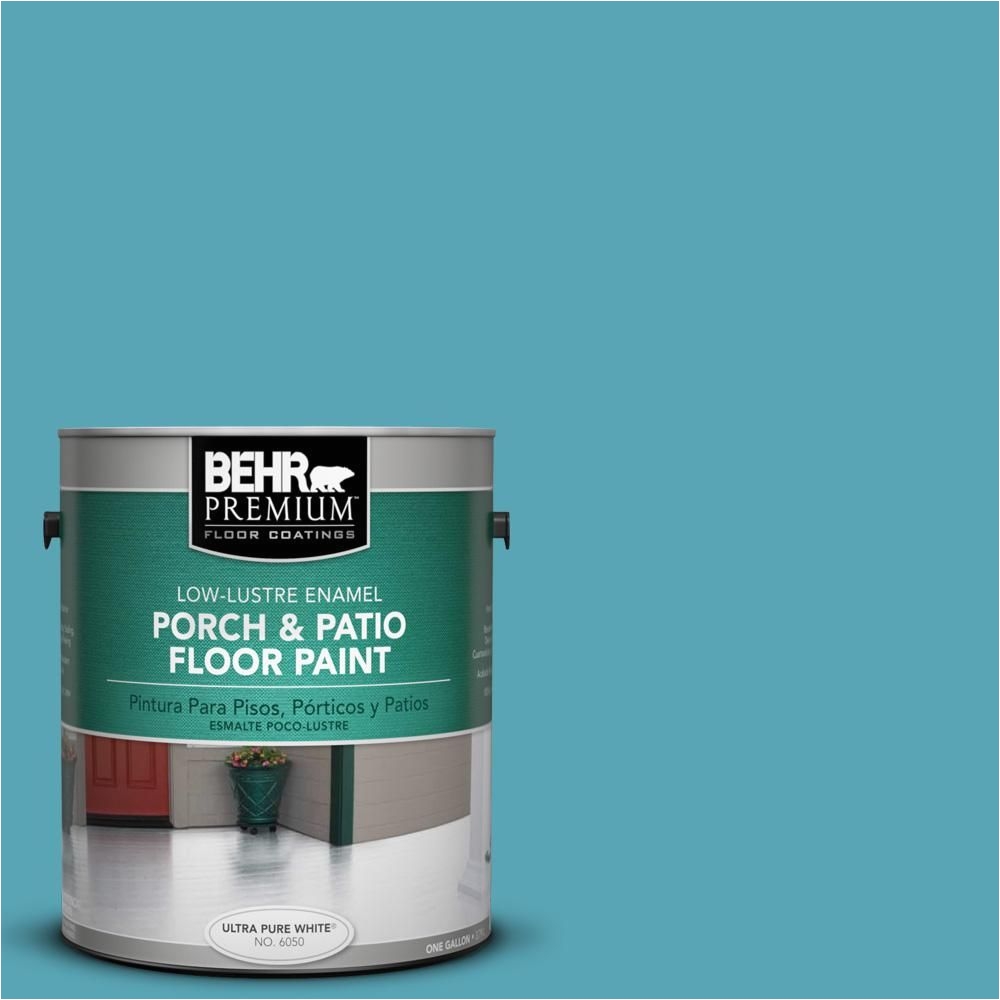 behr premium 1 gal m470 5 explorer blue low lustre porch and patio floor paint 630001 the home depot