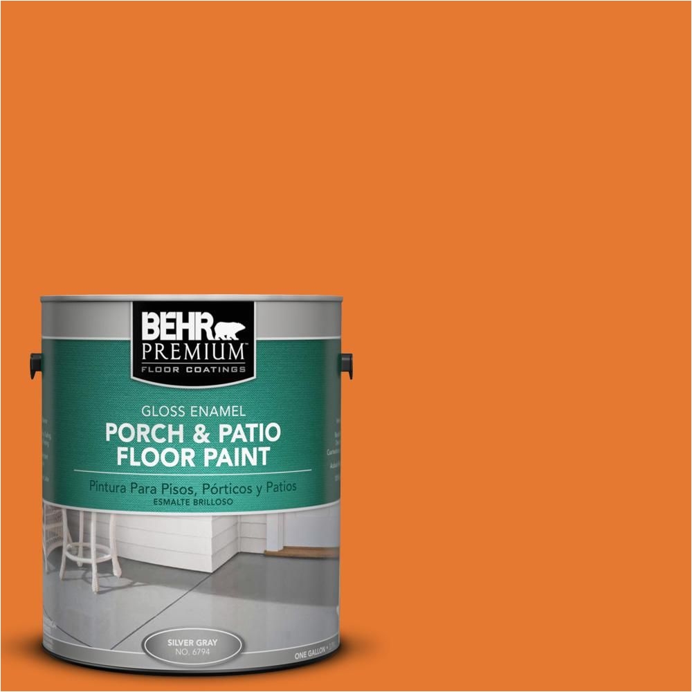 Behr Porch and Floor Paint On Concrete Behr Premium 1 Gal Osha 3 Osha Safety orange Gloss Porch and Patio