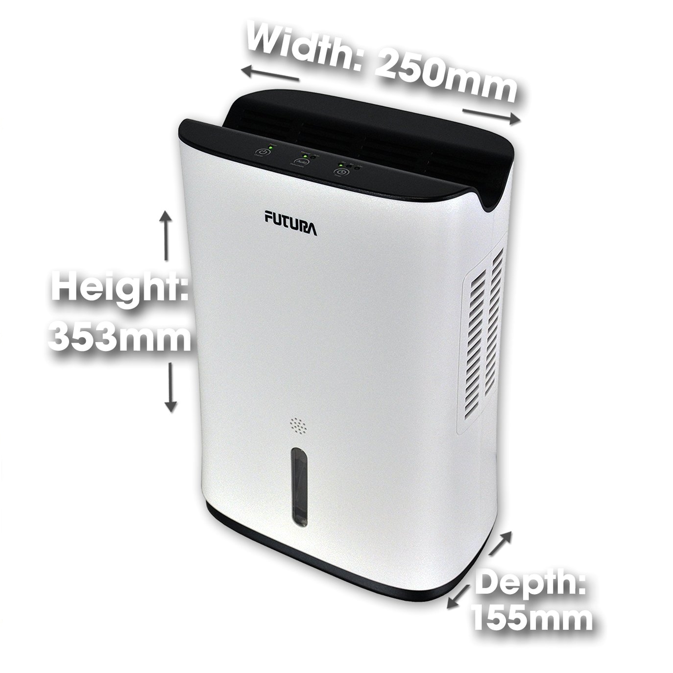 futura direct futura 2l compact portable air dehumidifier for mould