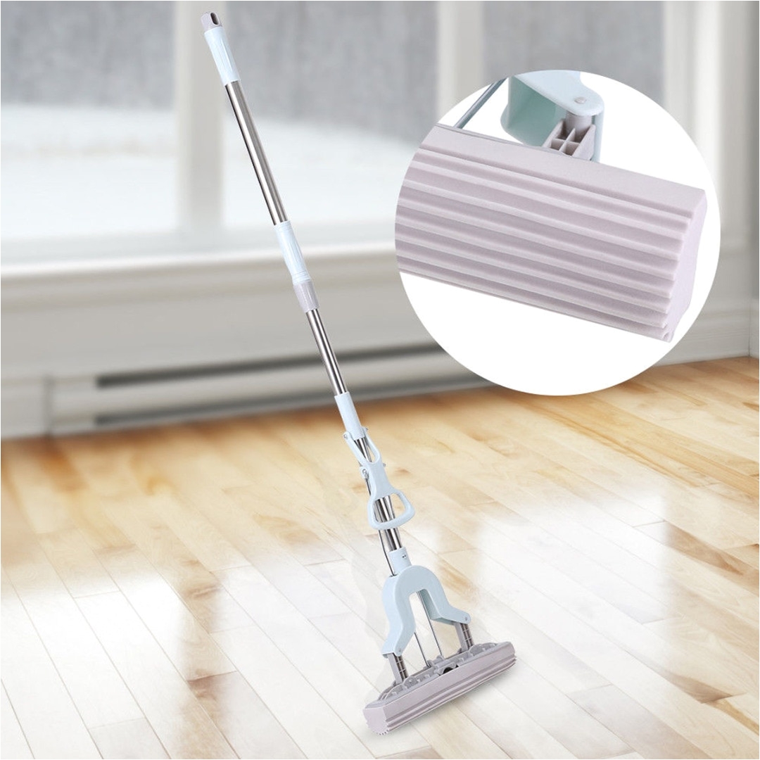 stainless steel telescopic handle absorbent sponge mop home floor cleaning tool jpg