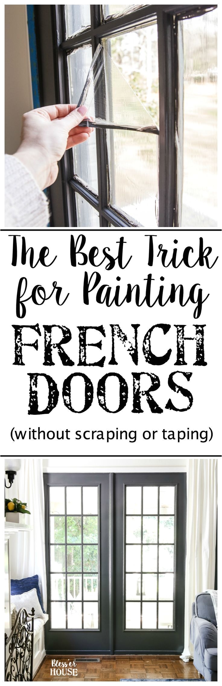 the best trick for painting french doors peeling paint doors and painting furniture