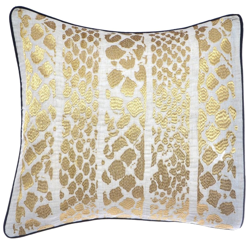 steve madden lani metallic skin decorative pillow overstock com shopping the best deals