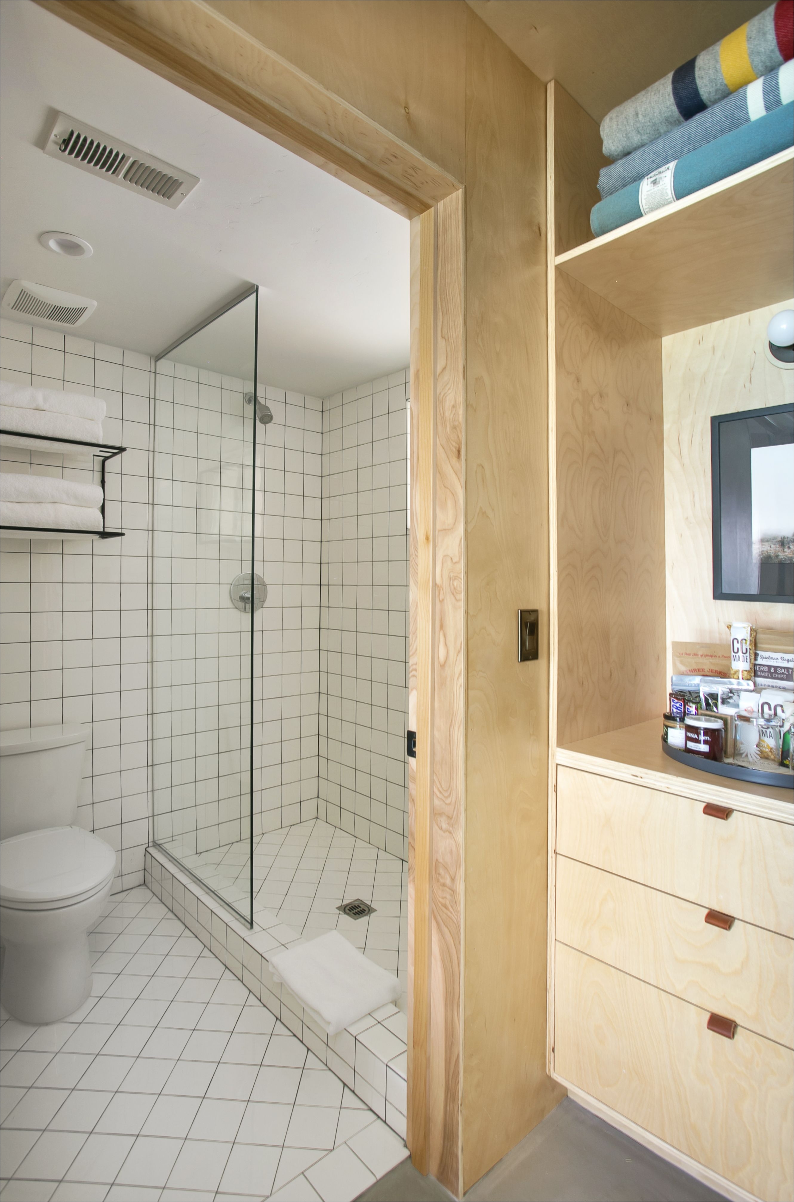 bathroom of the week an economical plywood bath in tahoe remodelista