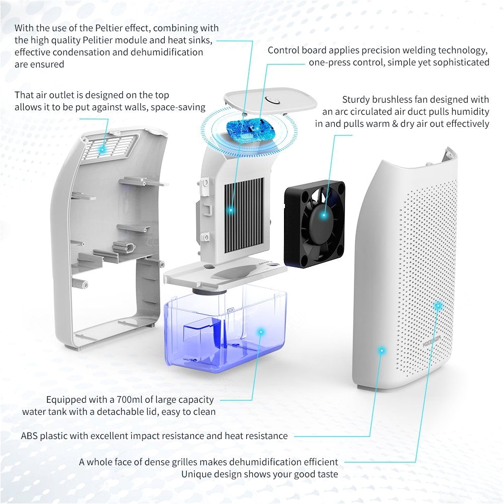 auto small dehumidifier for 200 sq ft hodgson 700ml tank portable large capacity ultra quiet thermoelectric