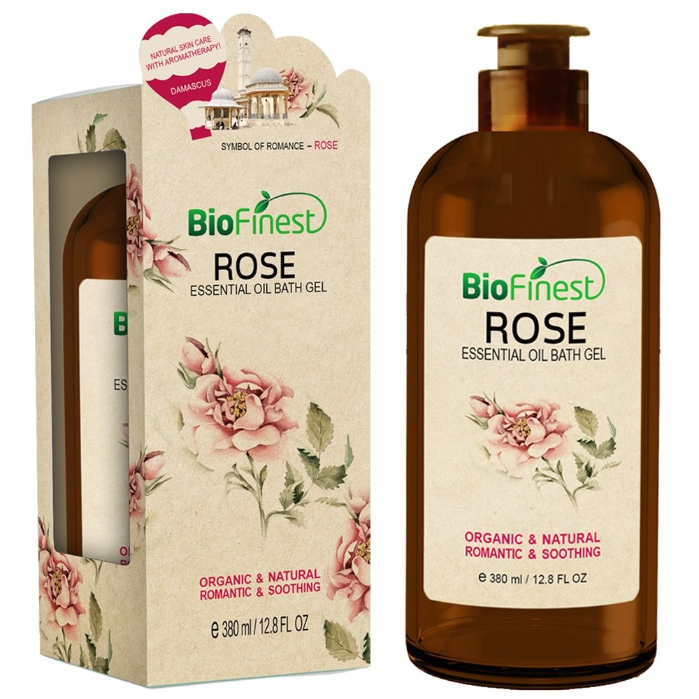 biofinest rose essential oil shower gel aromatherapy luxury spa gift set natural fragrance body