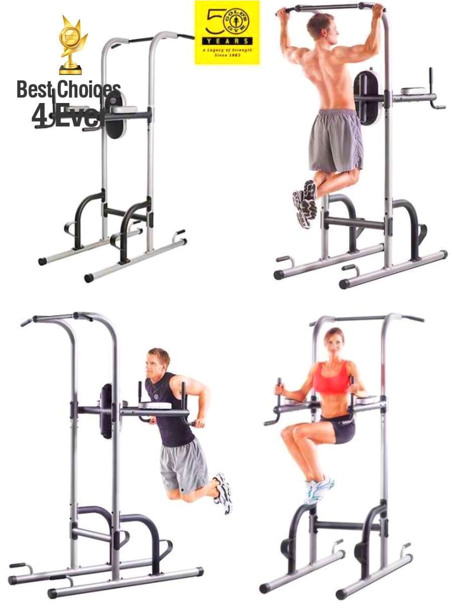 gold s gym xr 10 9 power tower home gym workout pull up station equipment new