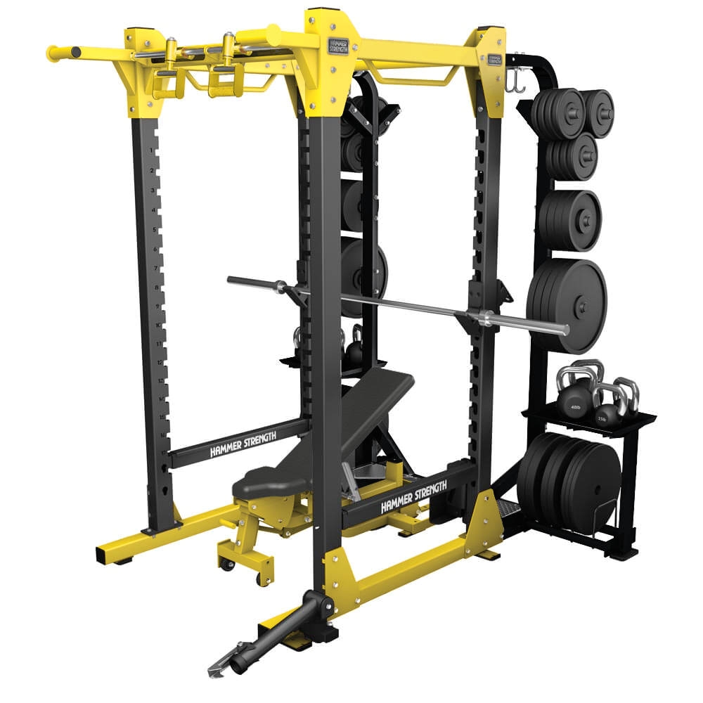 Best Squat Rack with Pull Up Bar Hammer Strength Hd Elite Power Rack for Strength Training Life Fitness