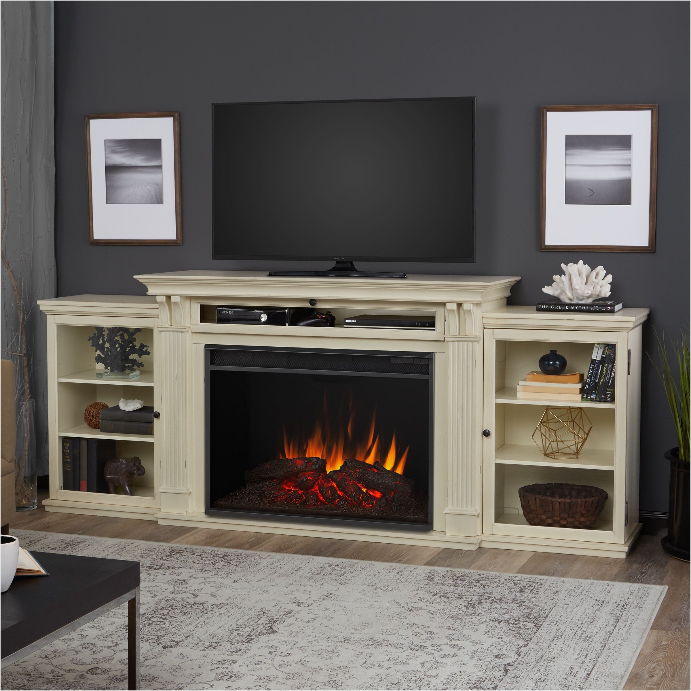 buy fireplace tv stand from overstock for everyday discount of prissy electric fireplace at big lots