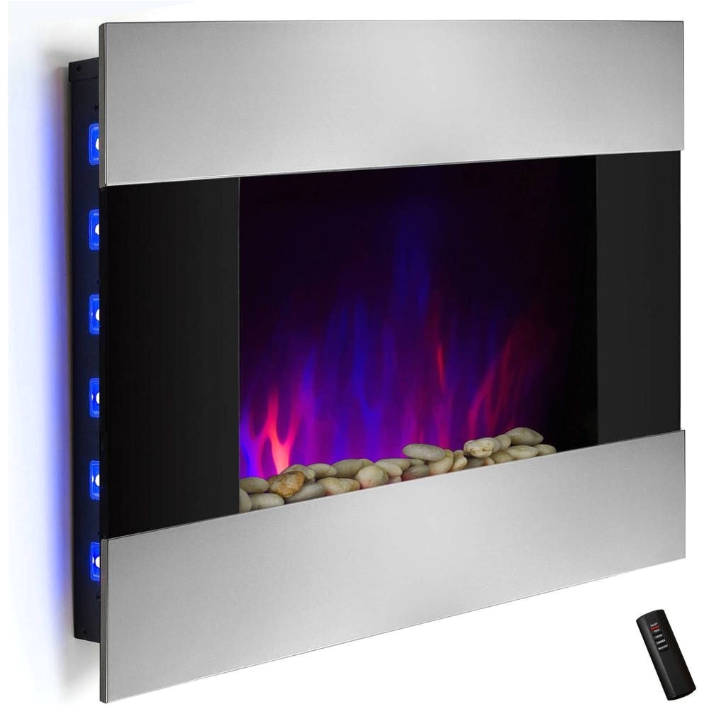wall fireplace heater luxury wall mount electric fireplace heater remote control stainless steel of fresh wall
