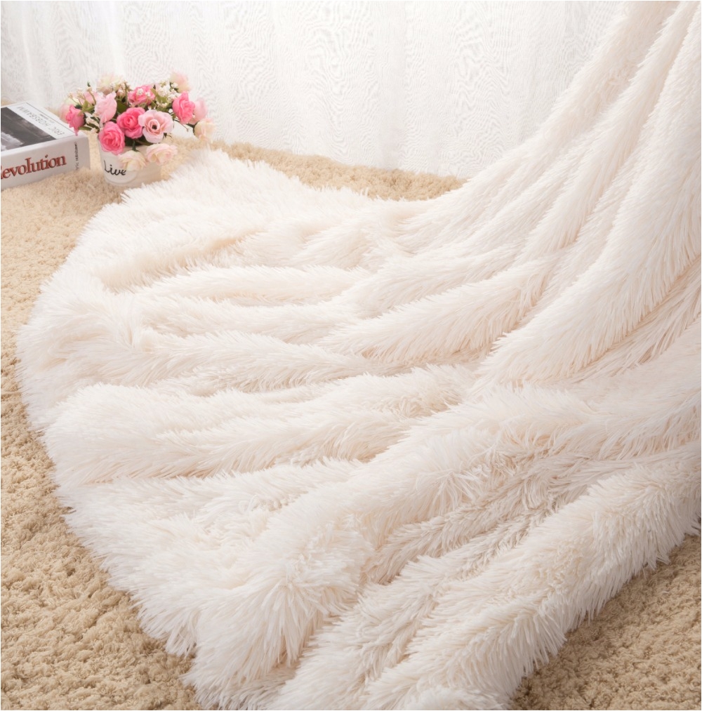 drop shipping sofa air bedding throw blankets mantas white pink grey fleece fluffy plush bedspread couverture polaire plaids in blankets from home garden