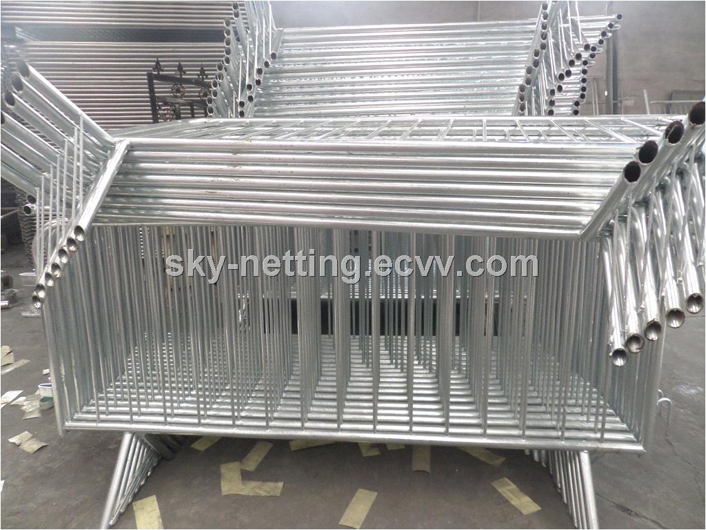 steel bicycle barricade rental pedestrian crowd control bike rack barrier