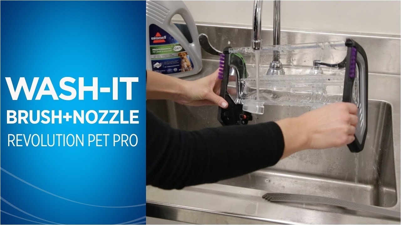how to clean the nozzle and brushroll on the proheat 2xa revolutiona pet pro carpet cleaner bissel bissell