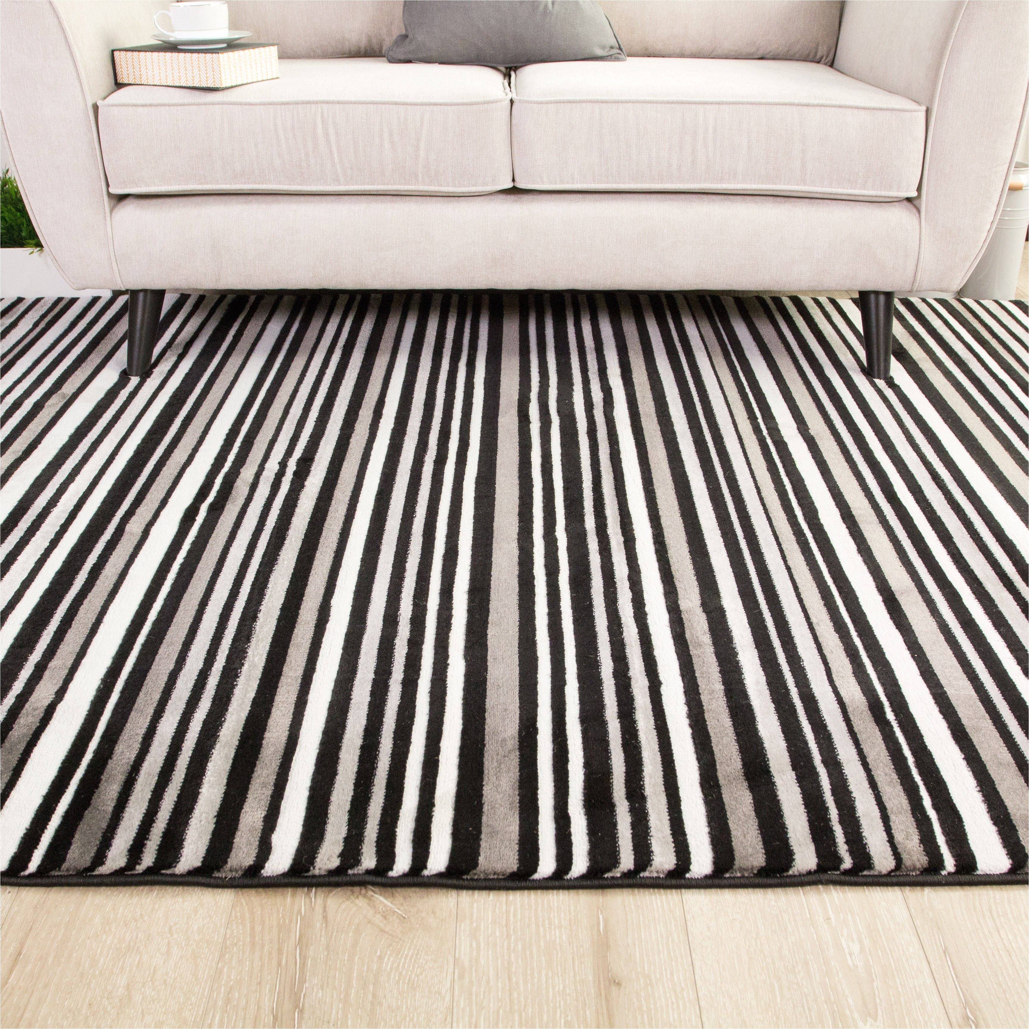 black white striped hallway runner rug sardinia
