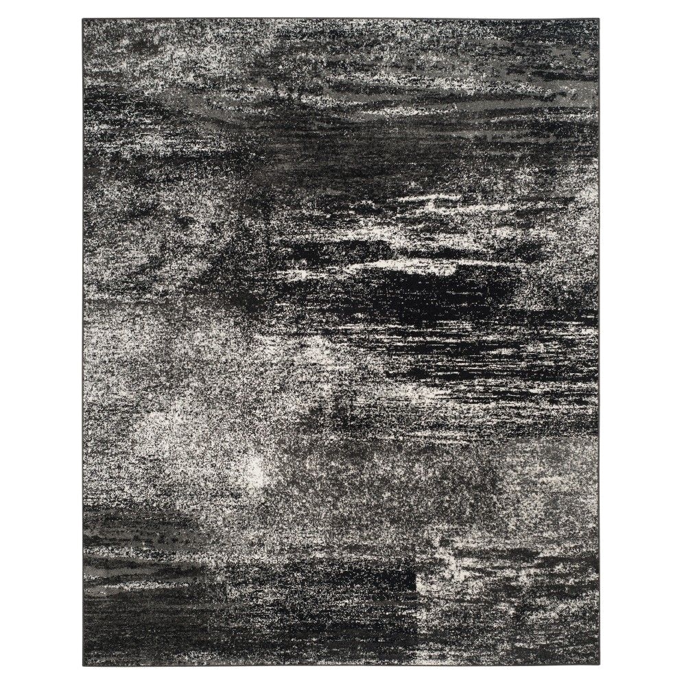 silver black fleck loomed area rug 11 x15 safavieh