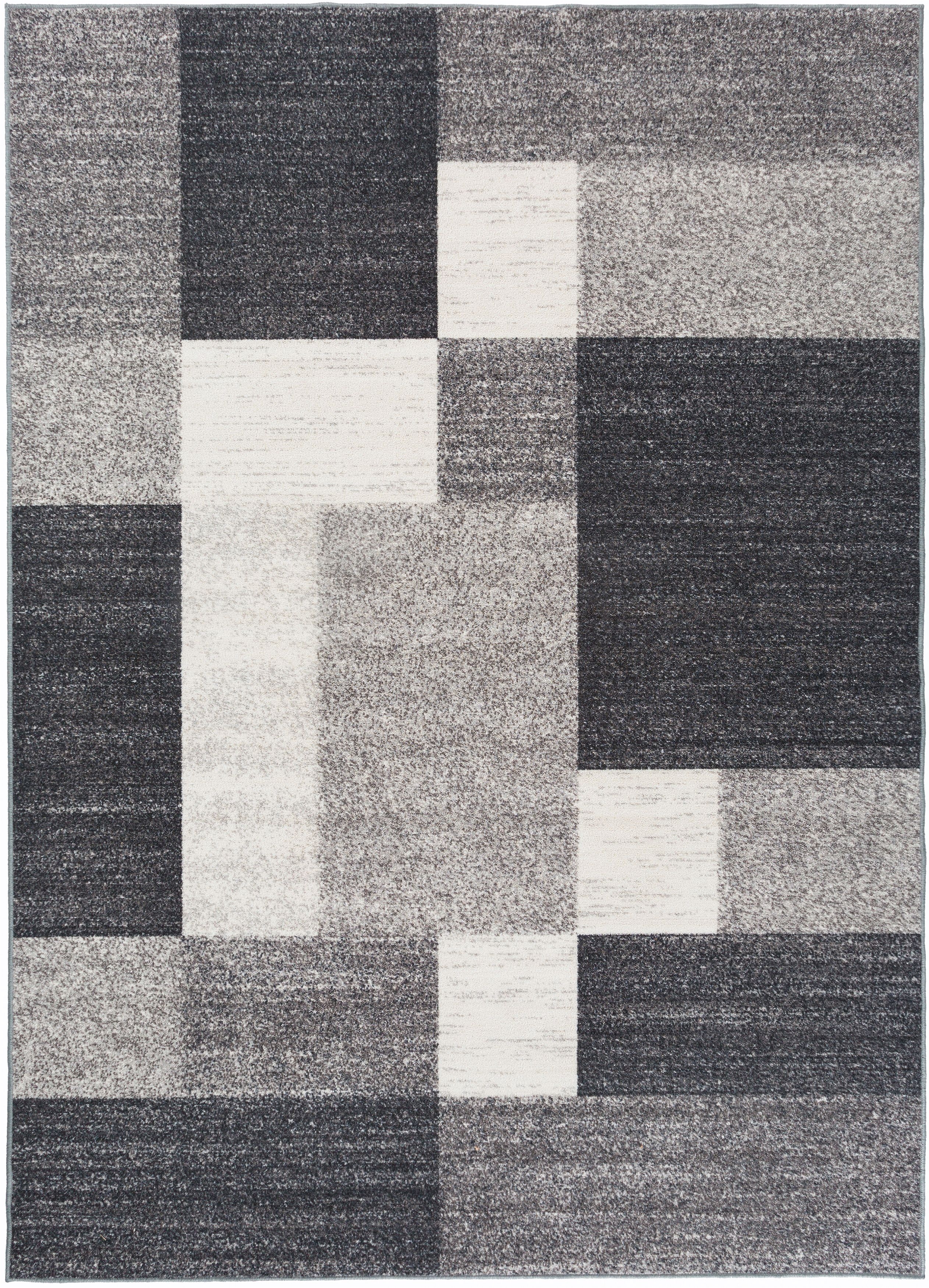 world rug gallery avora modern boxes design 506 gray non slip non skid