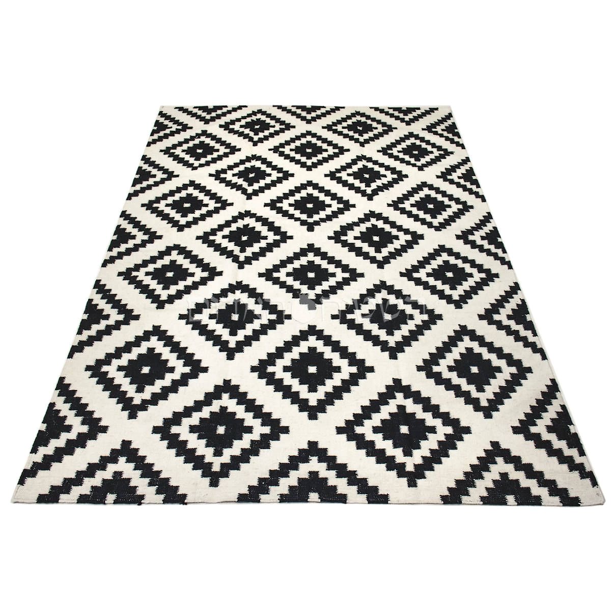 Black and White Kilim Rug Black White Geometric Kilim Rug Handmade Carpet Free Shipping area