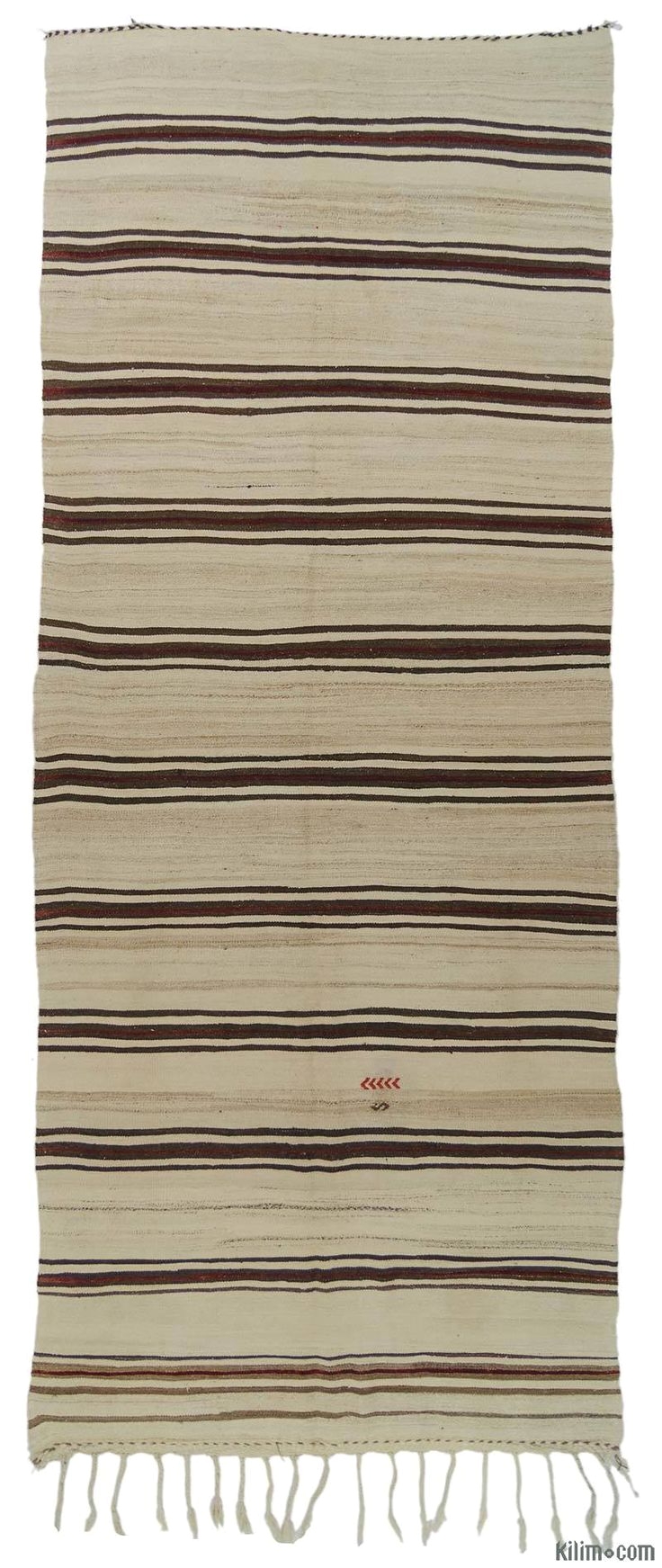 beige vintage turkish kilim rug