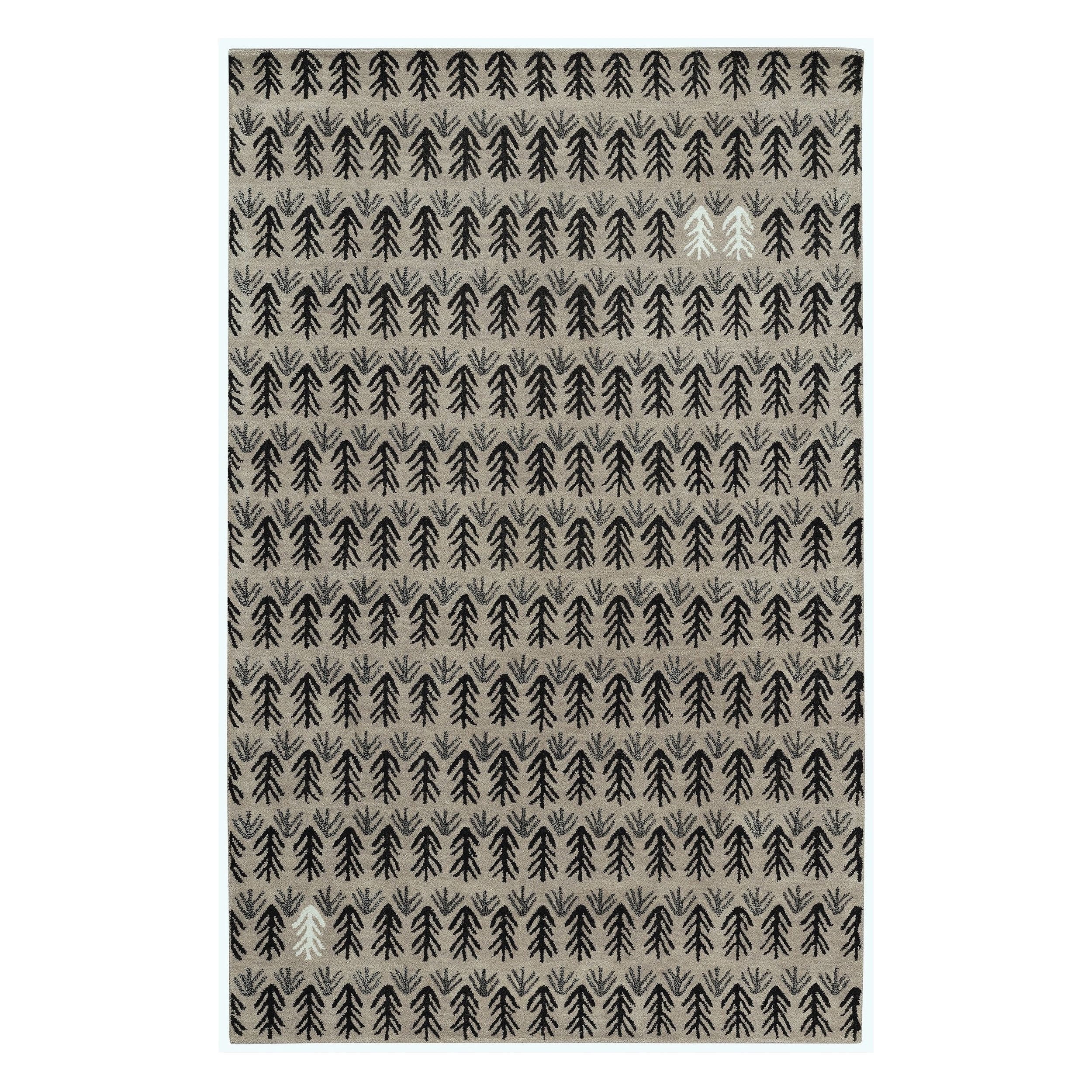 capel genevieve gorder twigs black hand tufted rectangular rug 8 x 10 black size 8 x 10 synthetic abstract