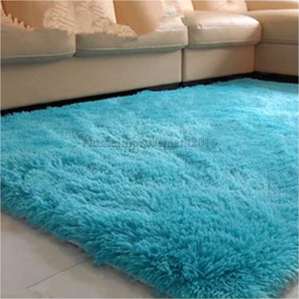 a 9 22 gbp luxury fluffy floor carpet soft rug room big footcloth corridor rug blue