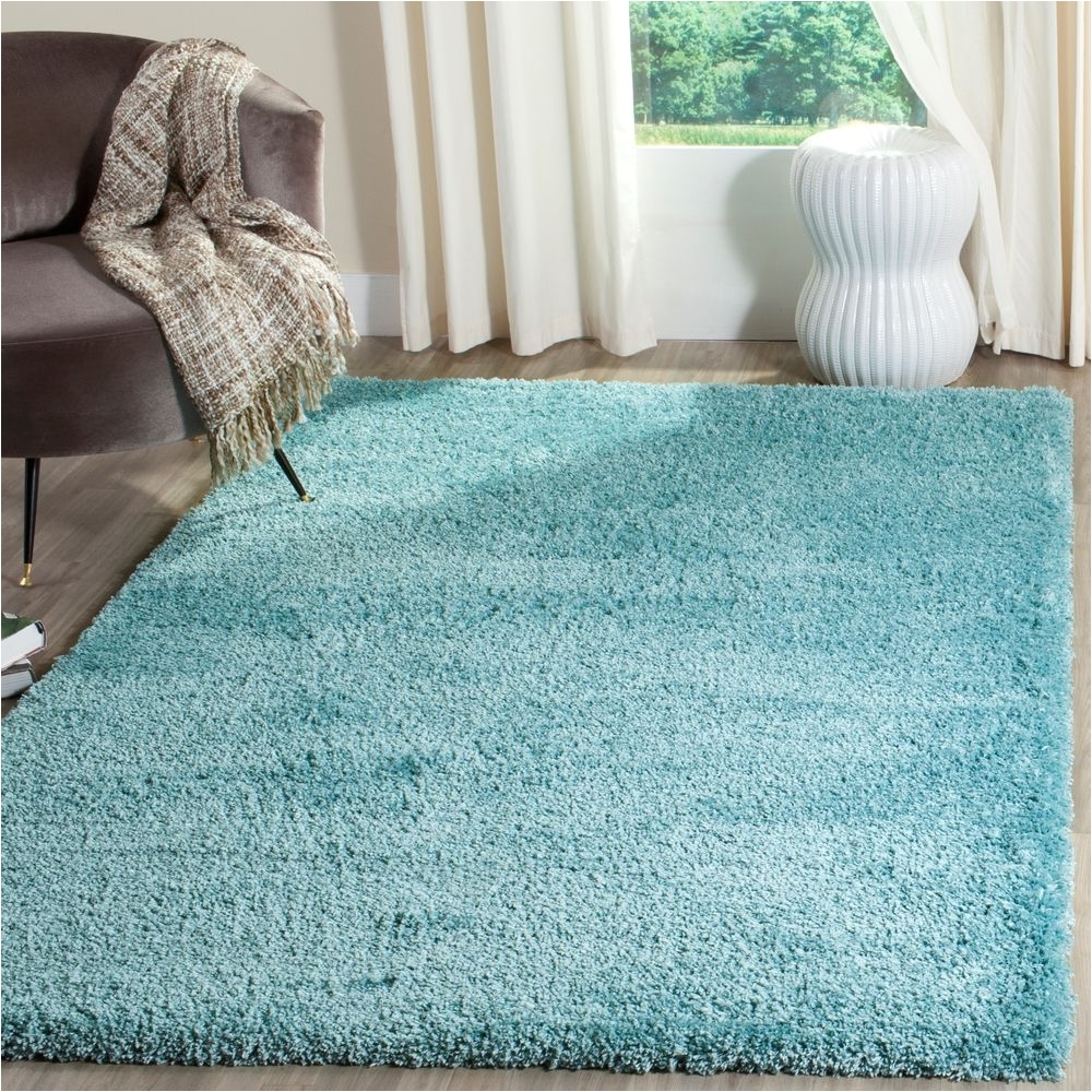 Blue Furry Rug Safavieh Reno Shag Polyester Turquoise area Rug Sgr419t Safavieh