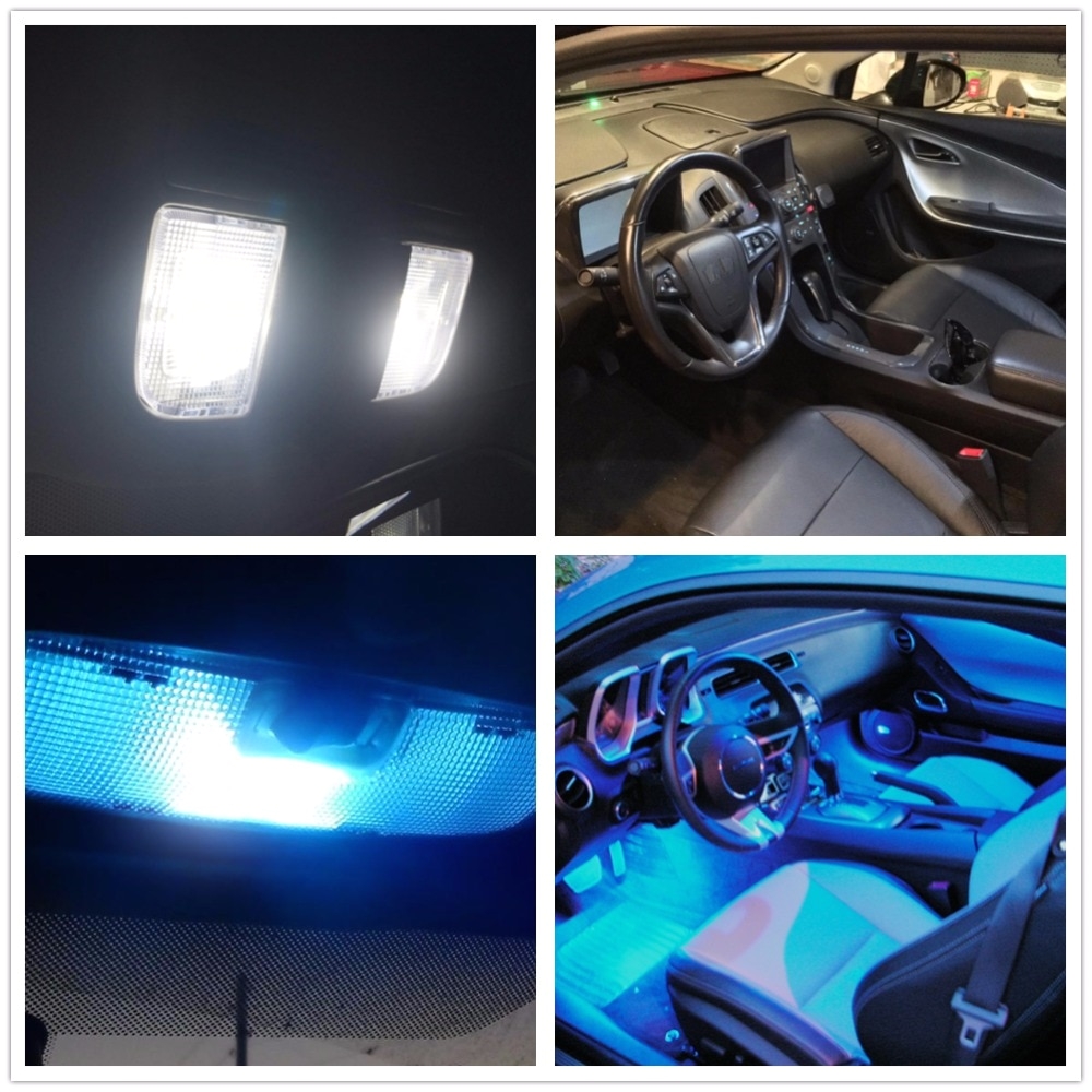 wljh 17x error free pure white car led canbus dome lighting interior light package kit for bmw e60 5 series sedans 2004 2010 in signal lamp from automobiles