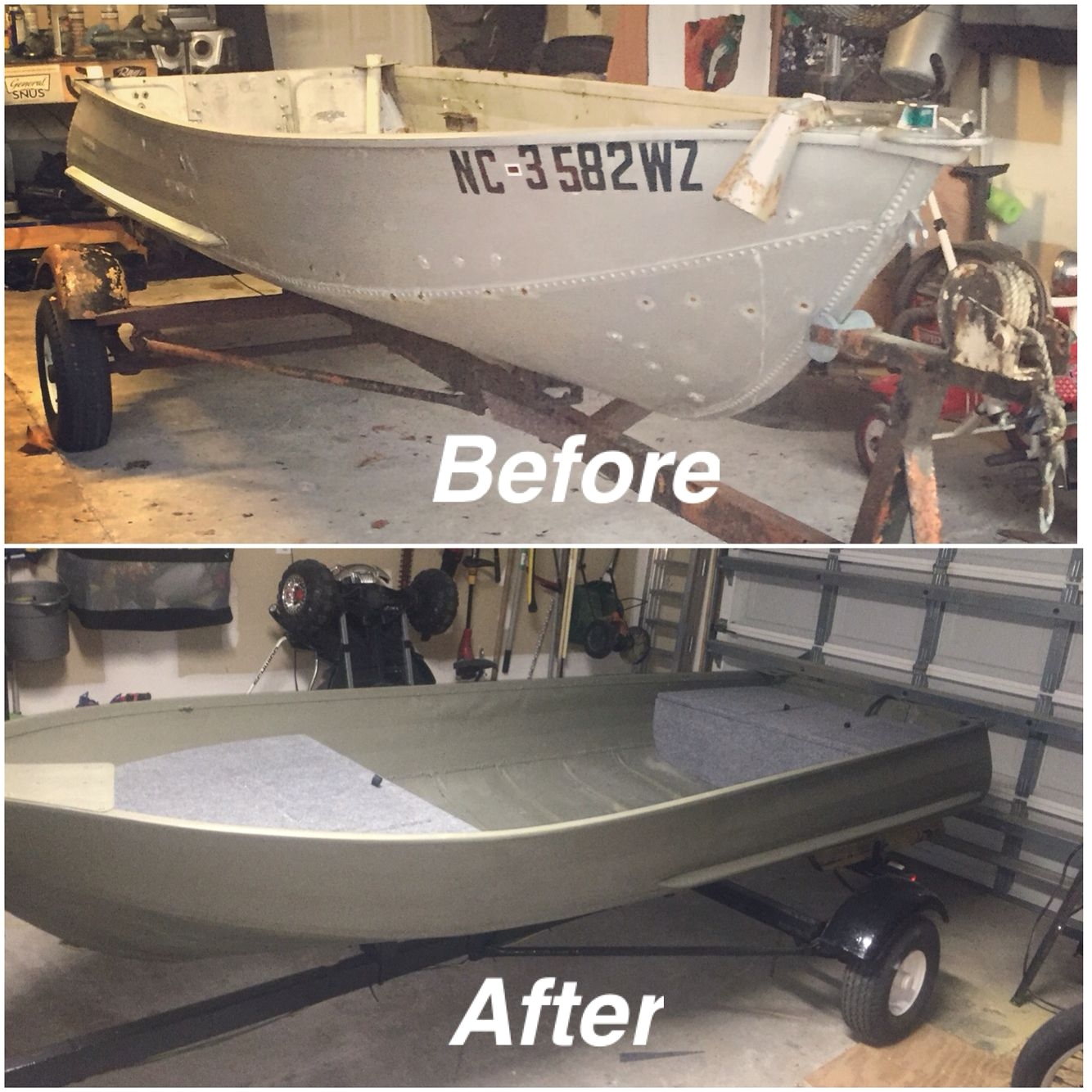 matt s jon boat revamped turned out pretty damn good