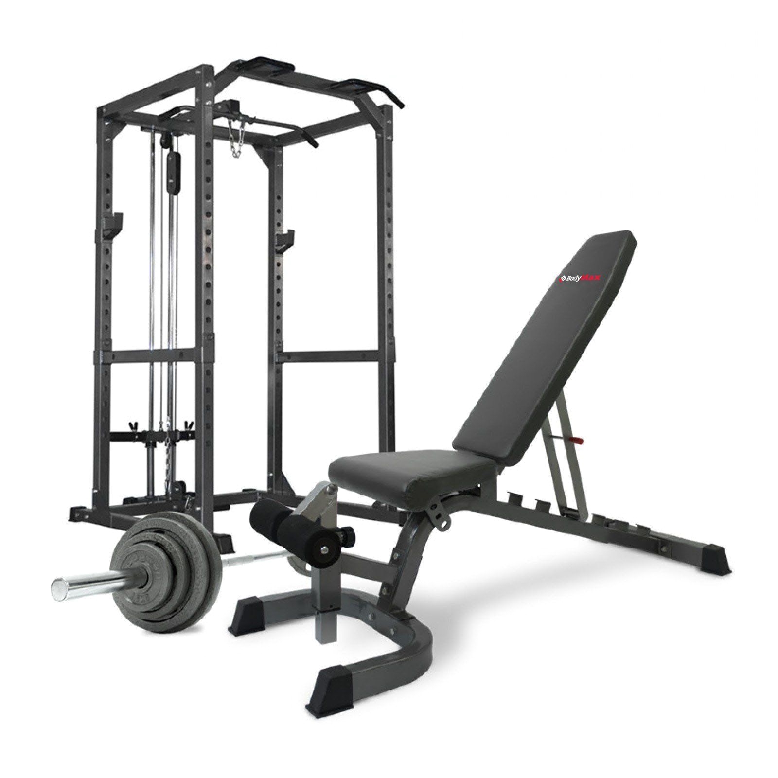 bodymax cf475 premium strength package bench barbell weights rack