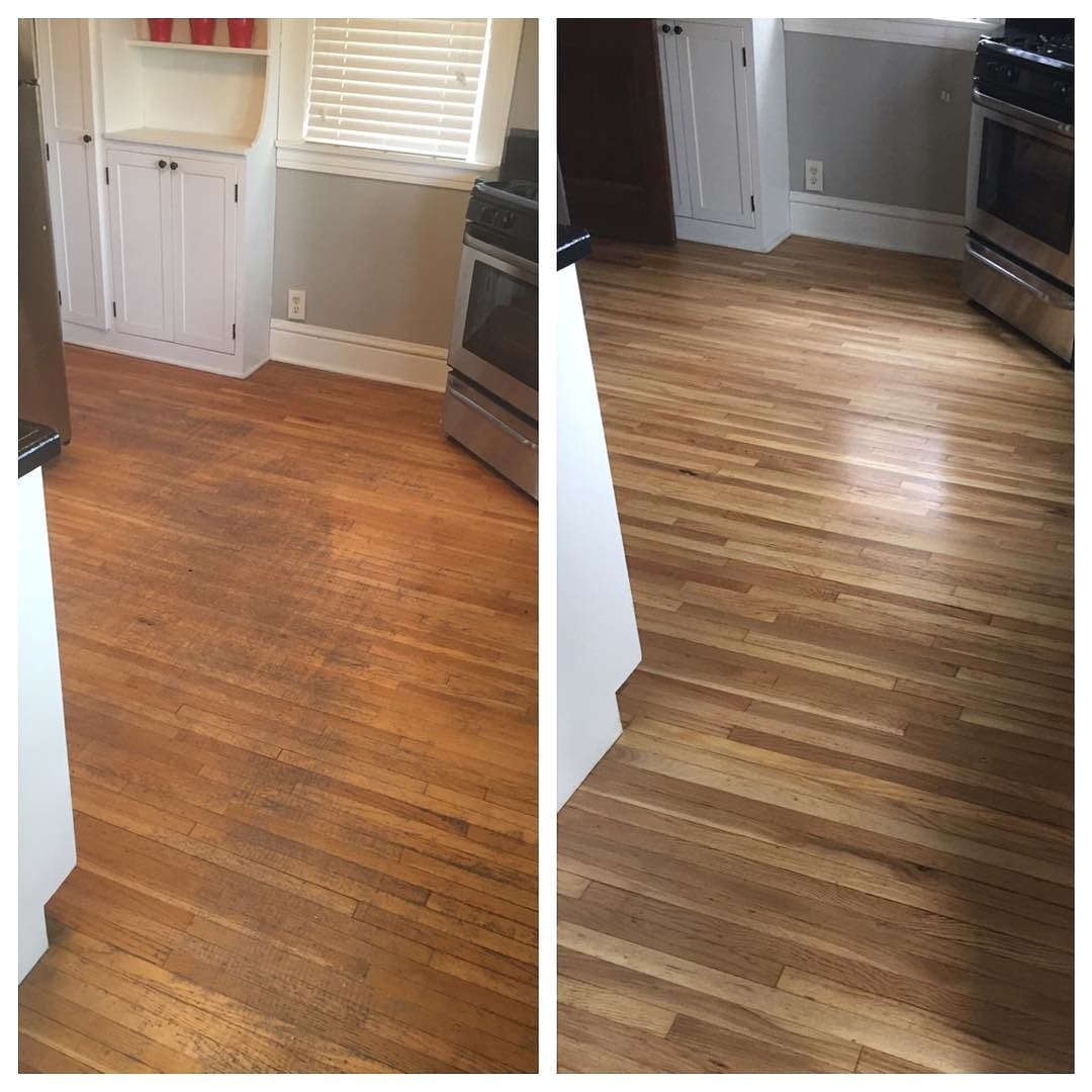 Bona Floor Products before and after Floor Refinishing Looks Amazing Floor