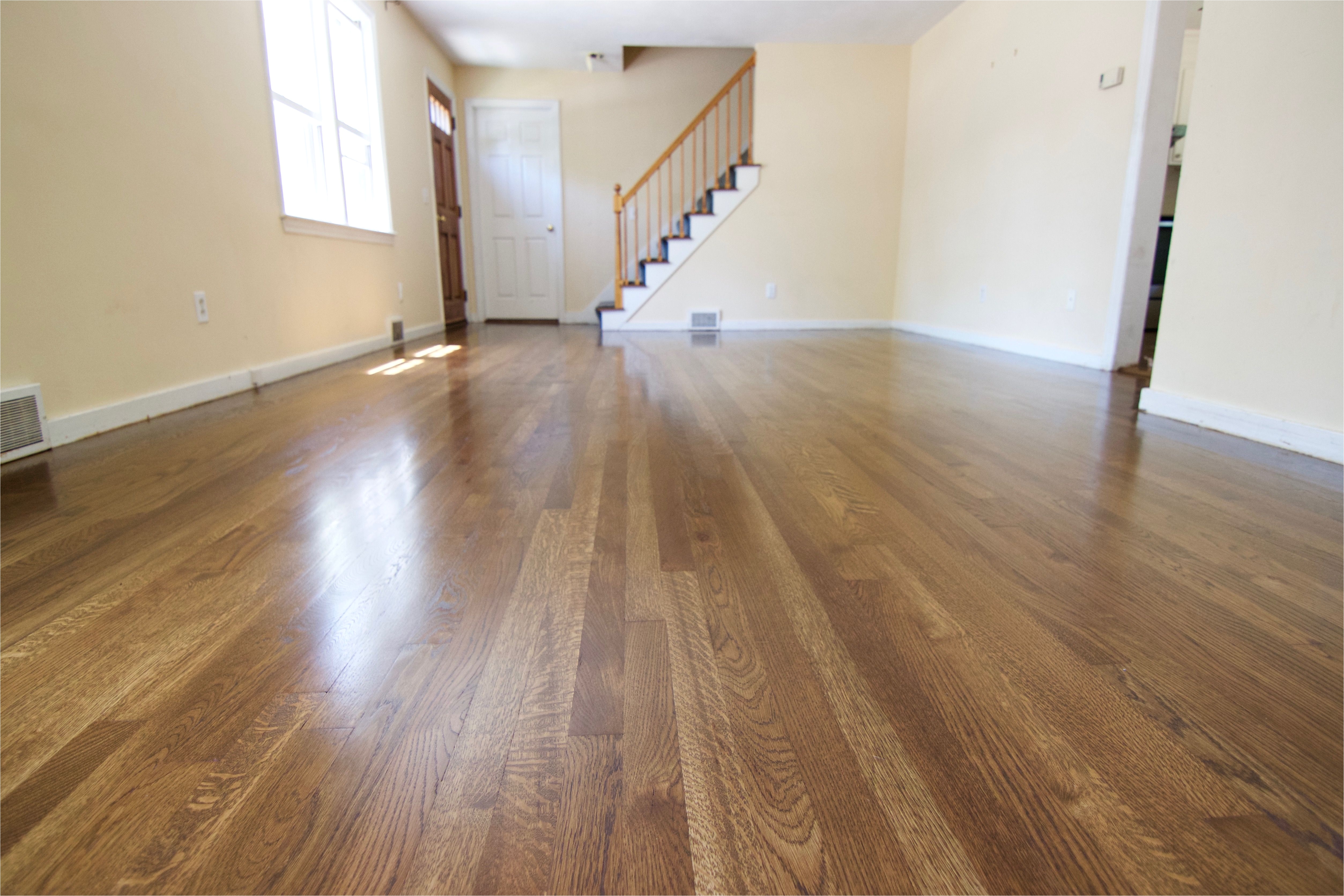 fast floors white oak hardwood flooring stained with bona medium brown dri