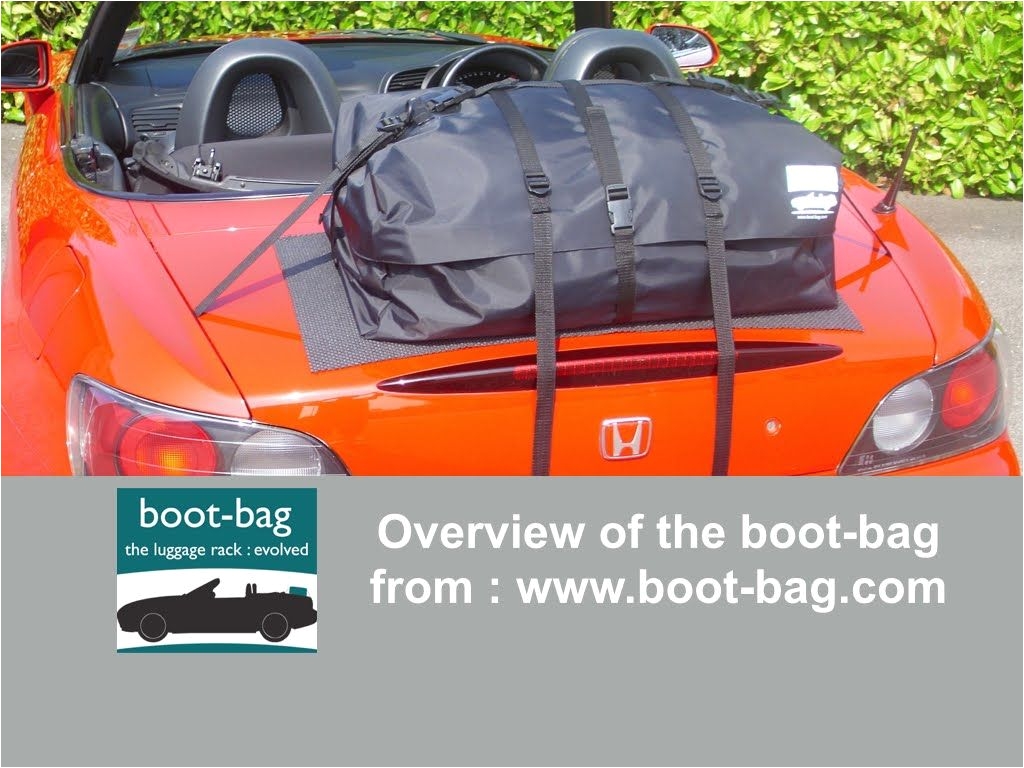 overview of the boot bag car trunk luggage rack system only from boot ba