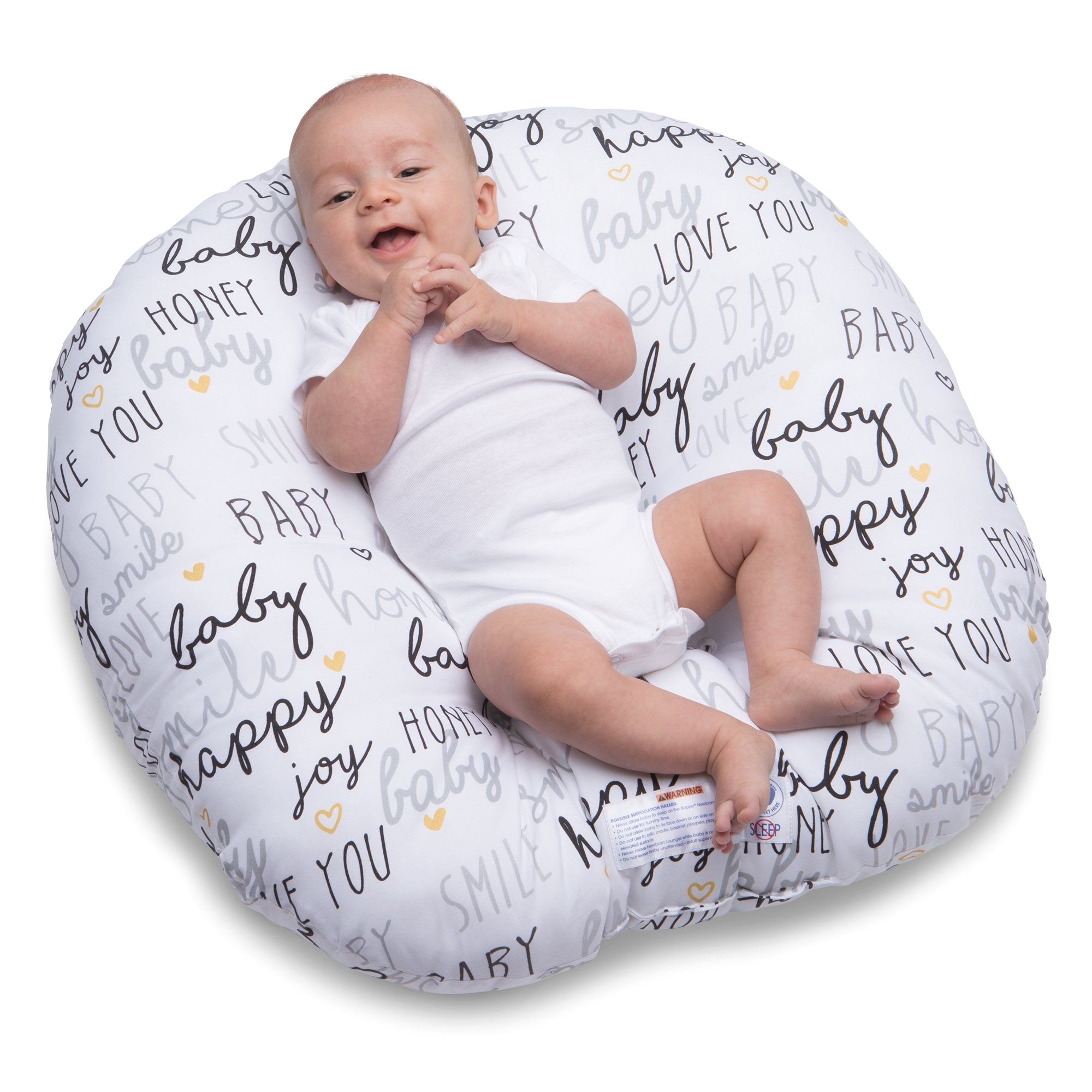 Boppy Baby Chair Boppy Newborn Hello Baby Lounger Black and Gold Baby Product