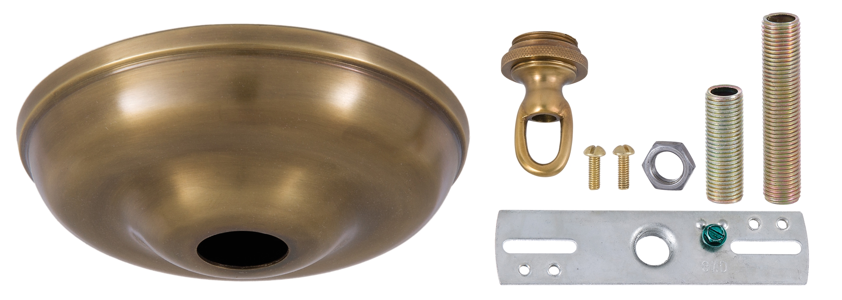 Brass Floor Outlet Cover 5 1 2 Inch Antique Brass Round Canopy 10803a B P Lamp Supply