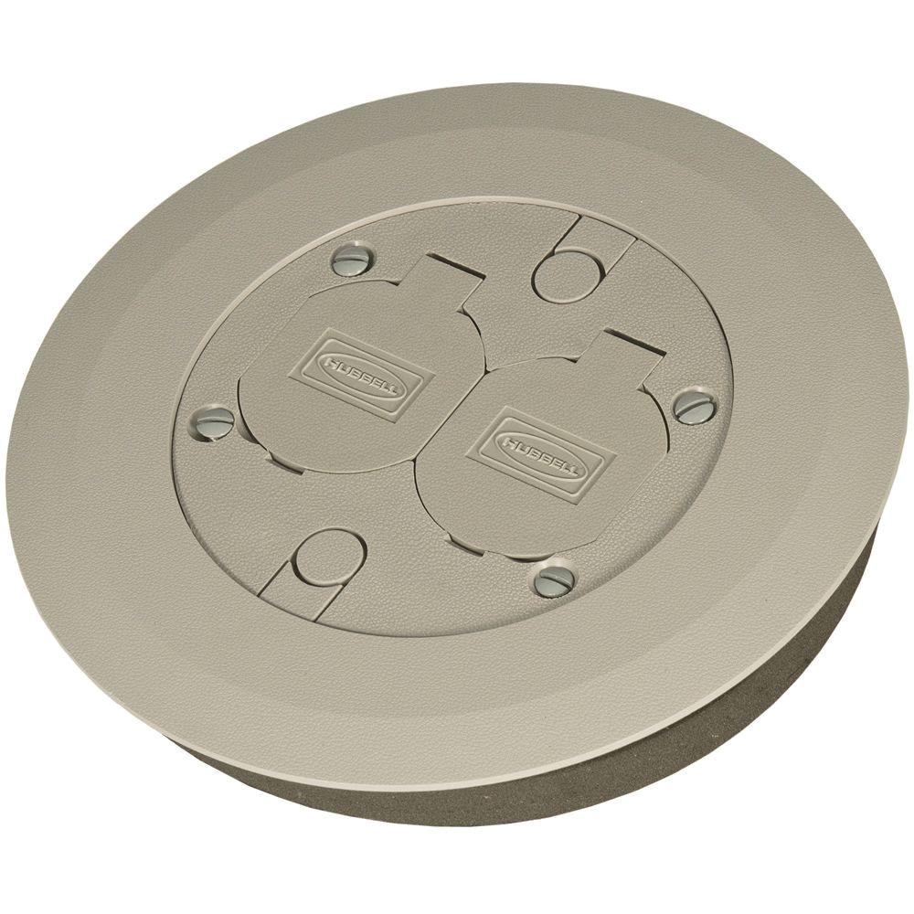 raco round floor box cover kit with 2 lift lids for use with 5511 floor box