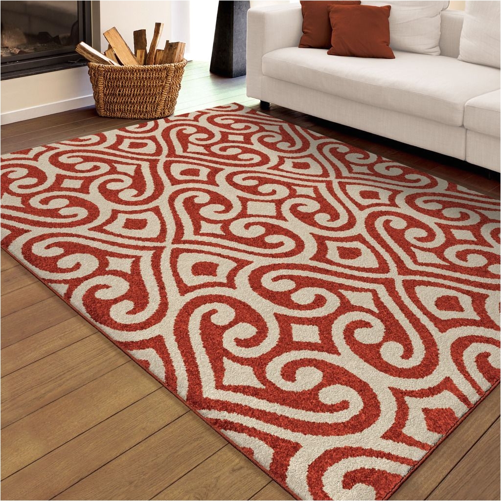 carolina weavers indoor outdoor santa barbara collection elloree red area rug 5 2 x 7 6 overstock com shopping the best deals on 5x8 6x9 rugs