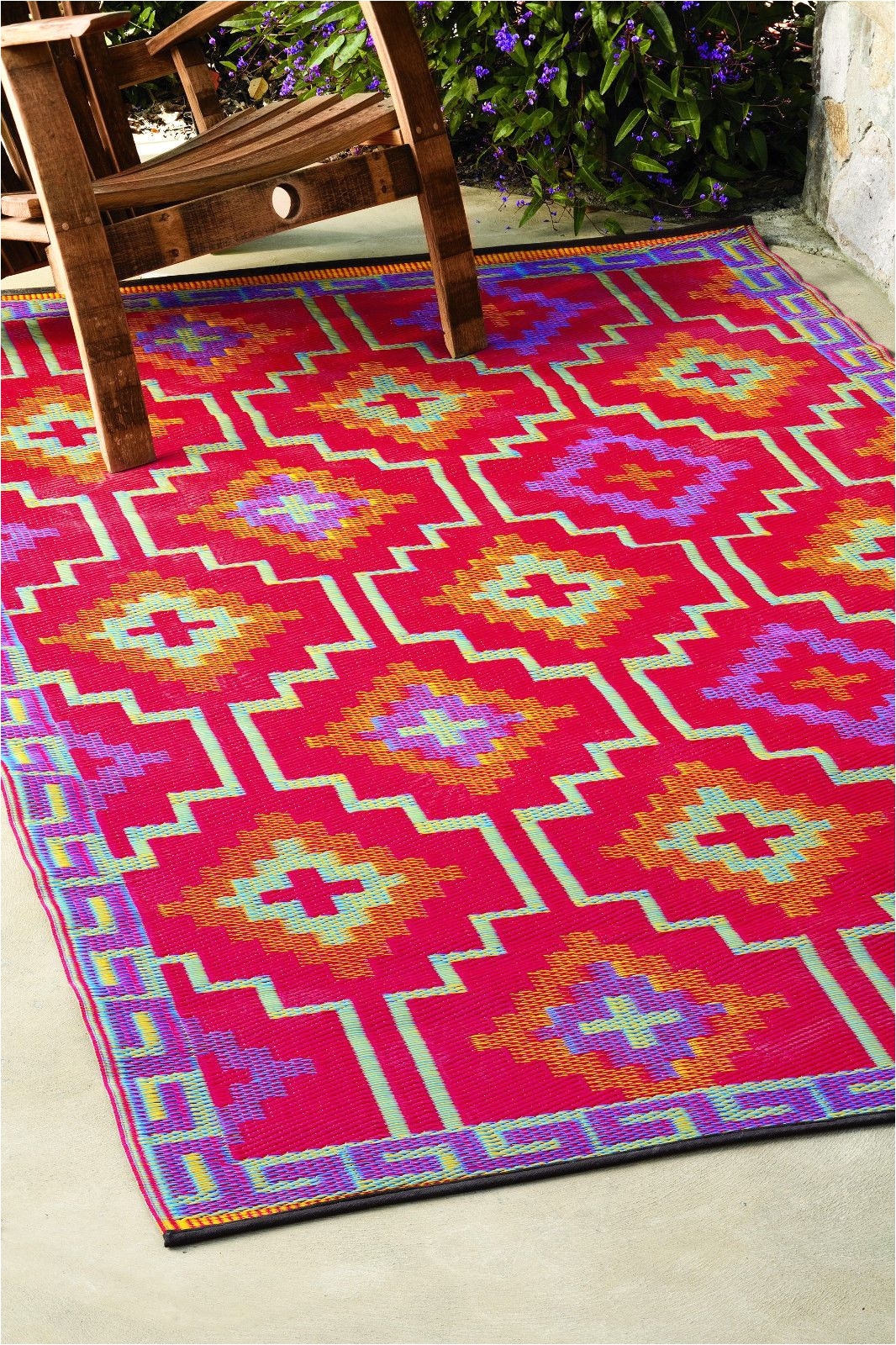 fab habitat indoor outdoor patio rug mat lhasa orange purple choose size ebay