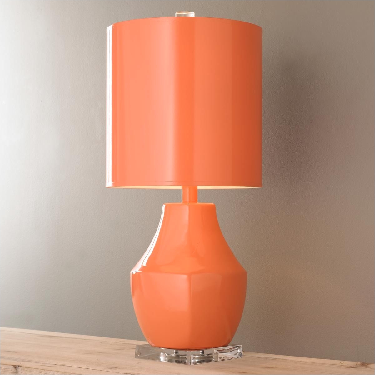 modern one color ceramic table lamp