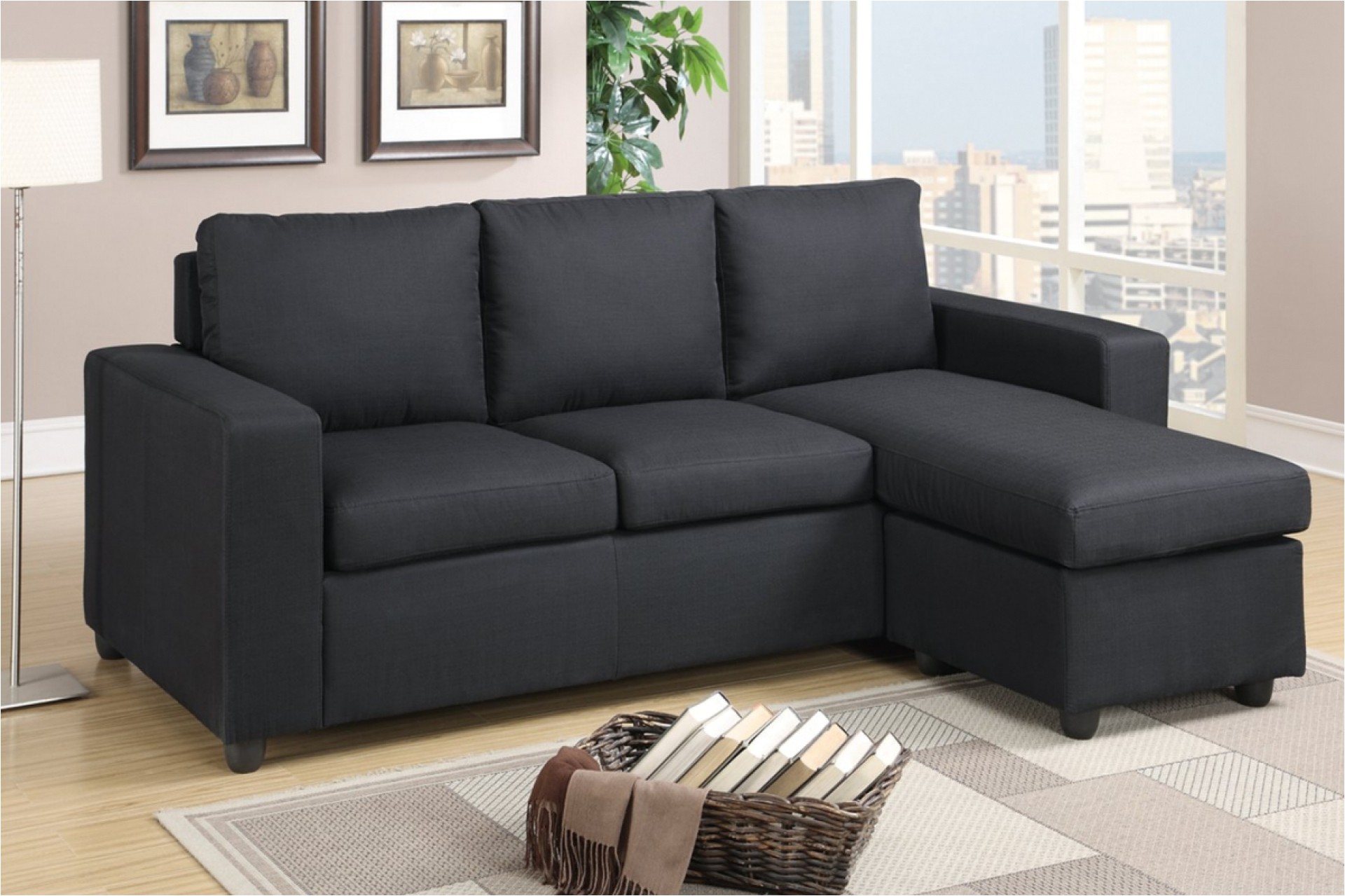 buchannan microfiber corner sectional sofa grey