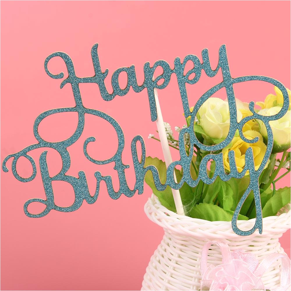 2018 colorful new cake topper happy birthday party supplies decorations kids rose birthday party decor from bf sunshinelife 1 89 dhgate com