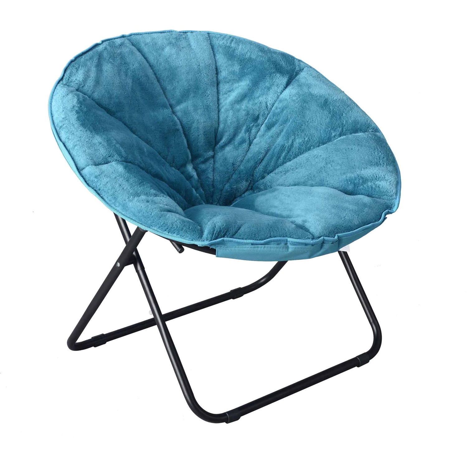 mainstays plush saucer chair multiple colors 30 w x