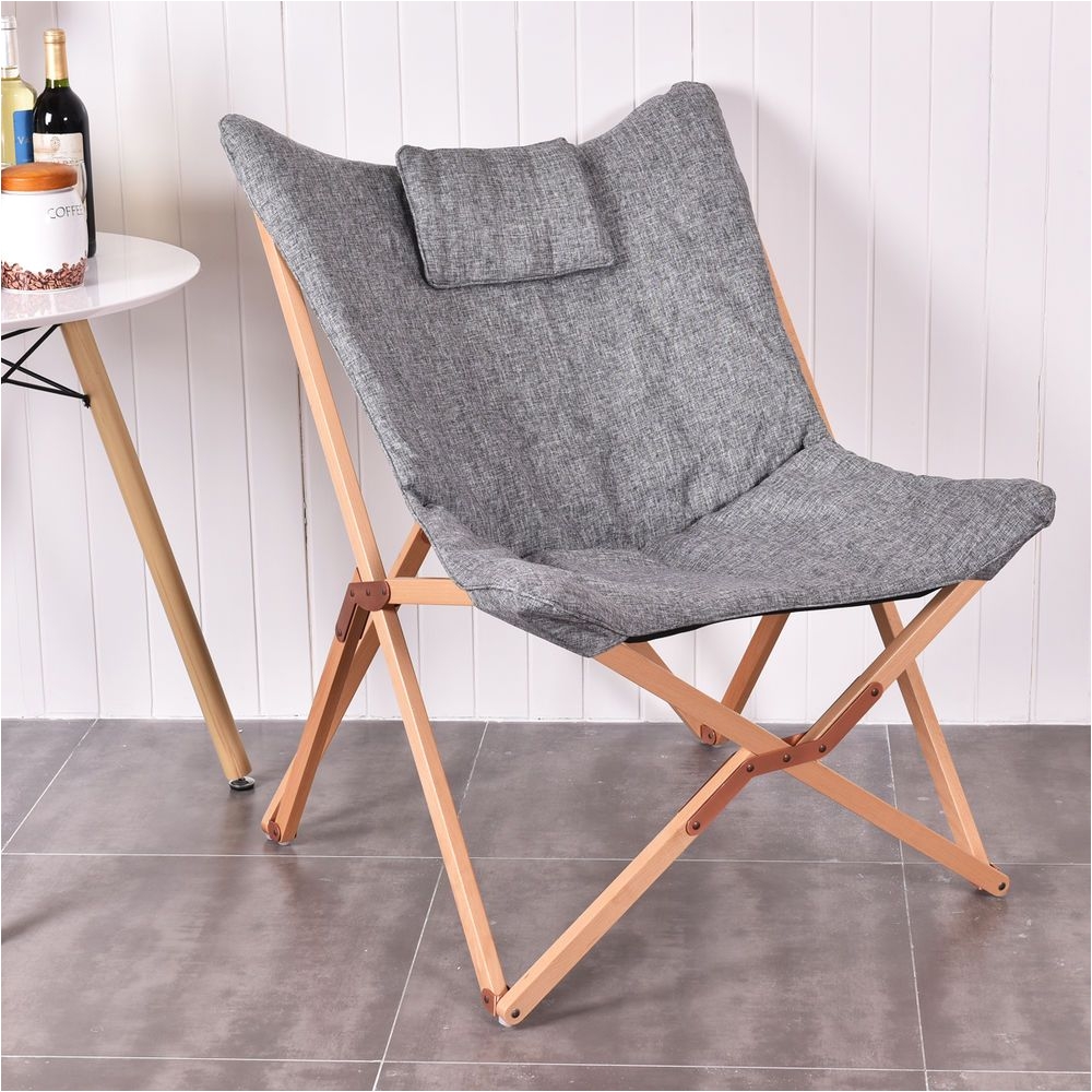 Butterfly Chair Target Folding butterfly Chair Seat Wood Frame Home Office Furniture