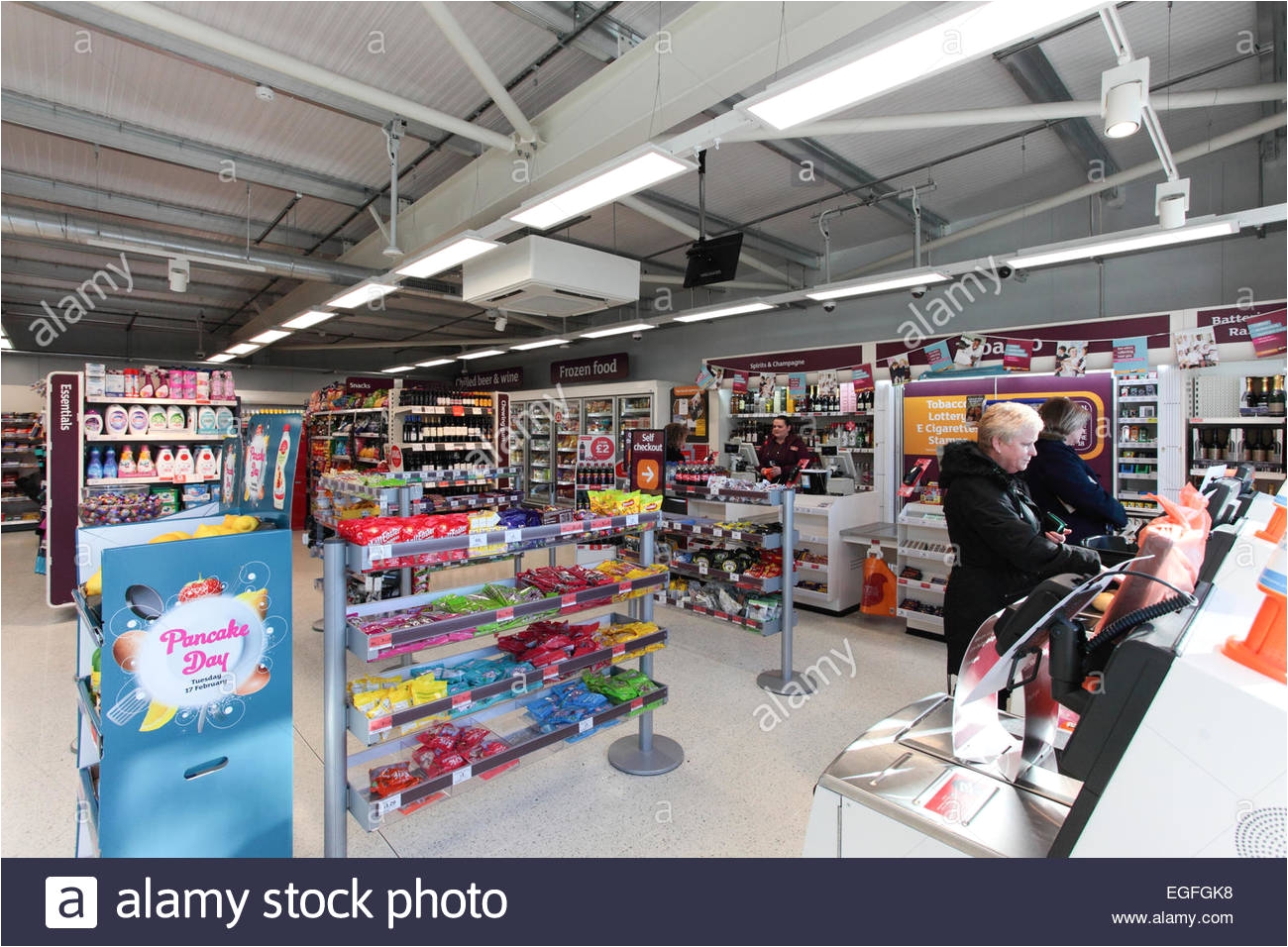 C Store Cigarette Racks Convenience Store Inside Not Japan Stock Photos Convenience Store