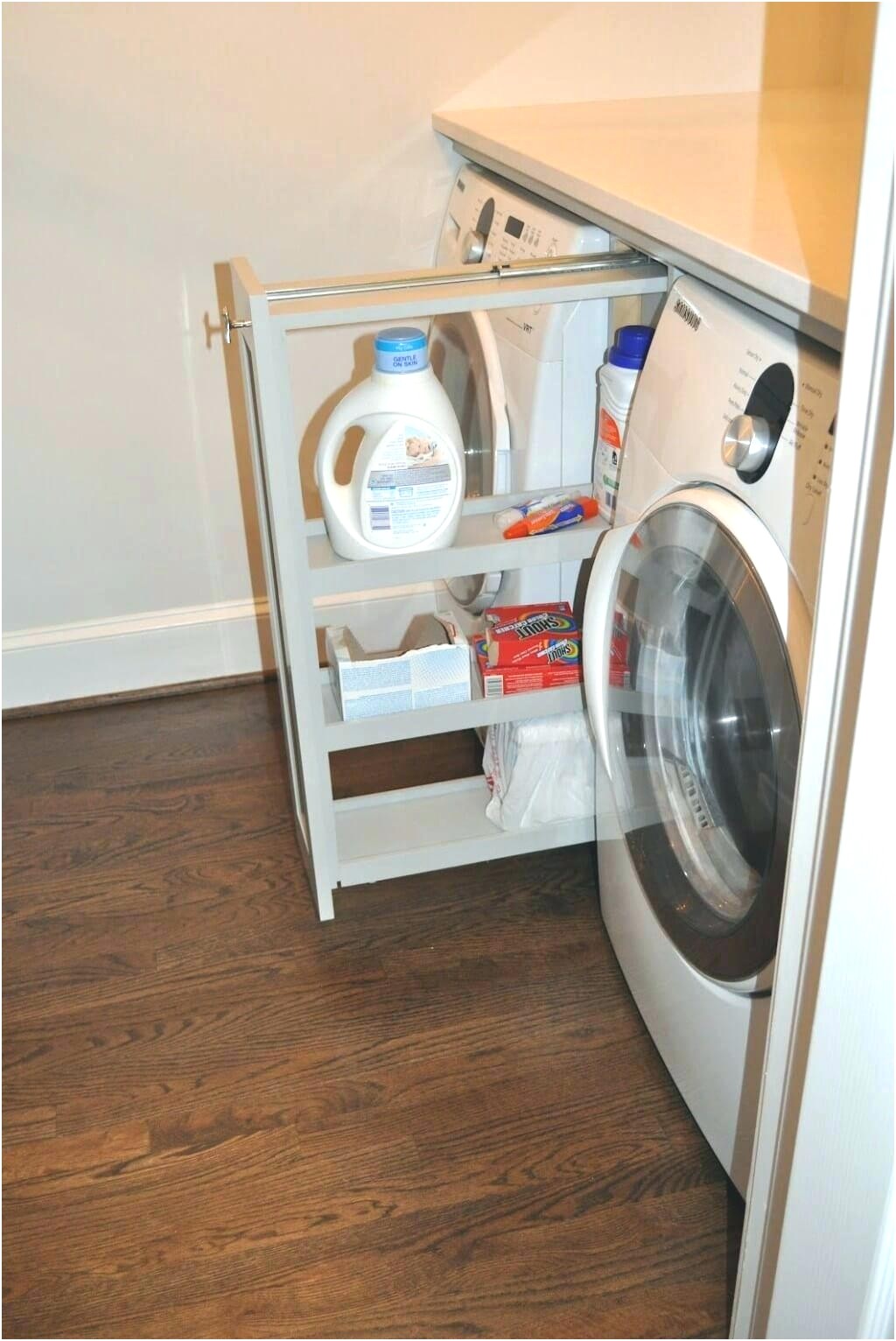 slim cabinet between washer and dryer