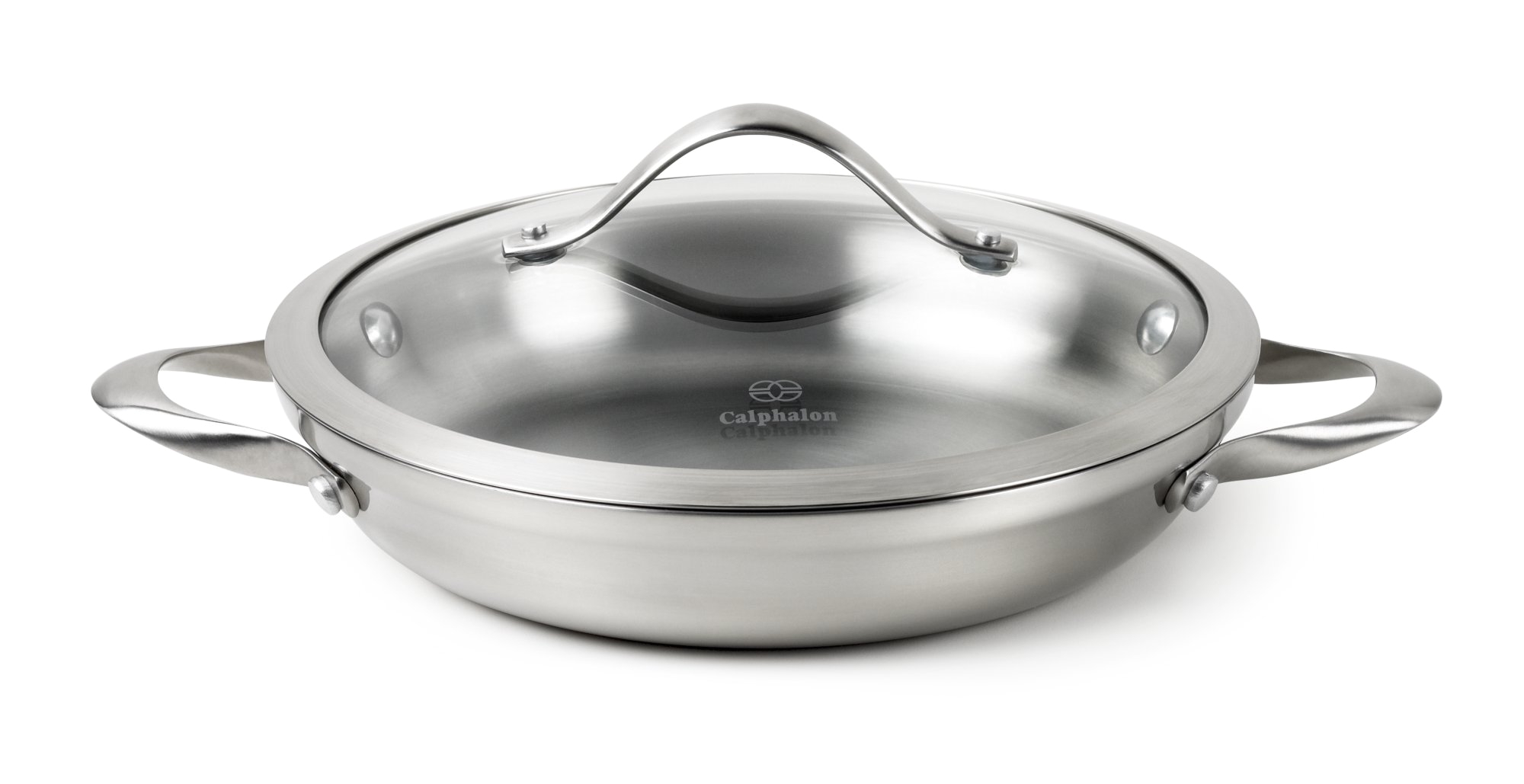 calphalon contemporary stainless 10 everyday pan with cover