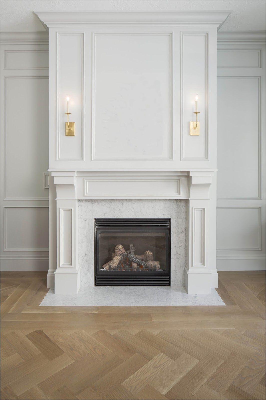 Can You Use Quartz for Fireplace Surround Herringbone Floors Marble and Wainscotting Home Inspiration