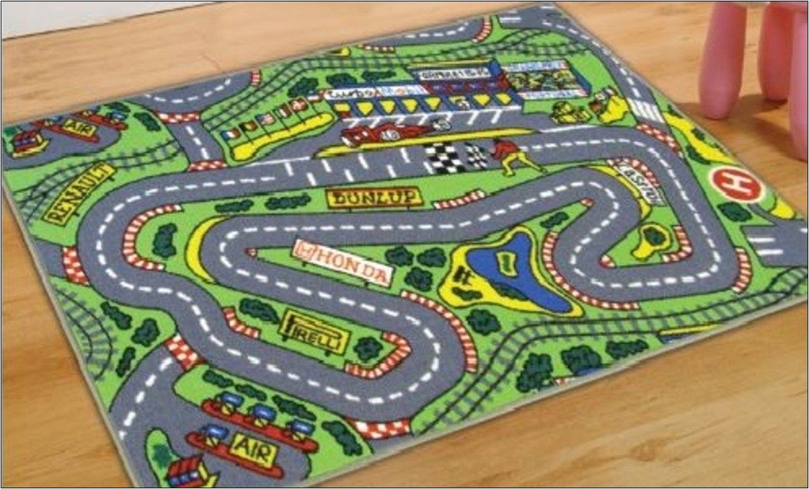 kids race track rug not only increase the design of an area but also create an ambiance adding colour shape and texture