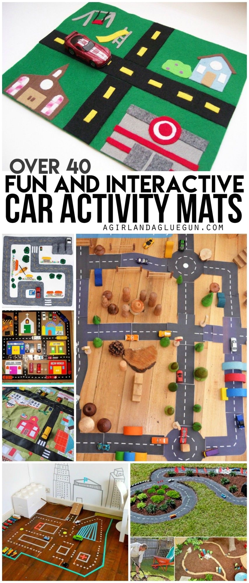 over 40 fun and interactive car activity mats lots of awesome diy and crafts that you can make at home