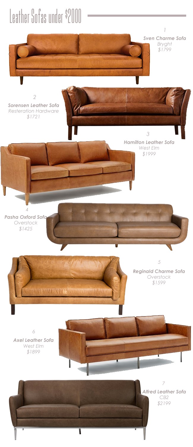 leather sofas under 2000